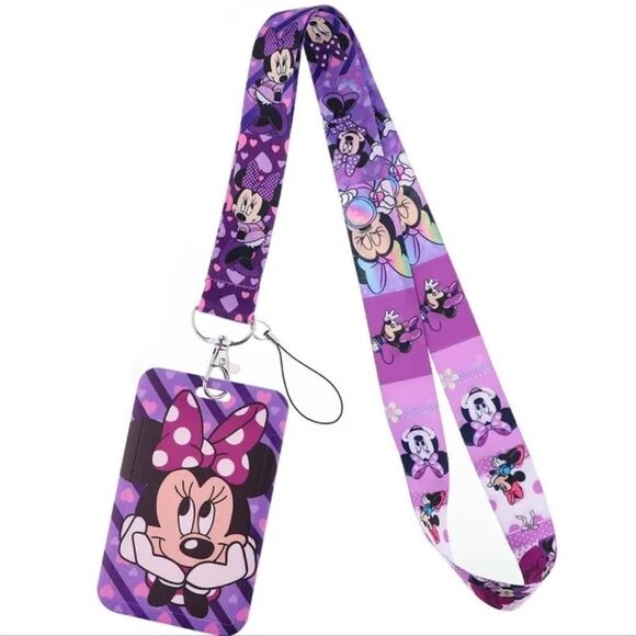 Minnie Mouse Disney Lanyard/ID Cardholder - Picture 1 of 3